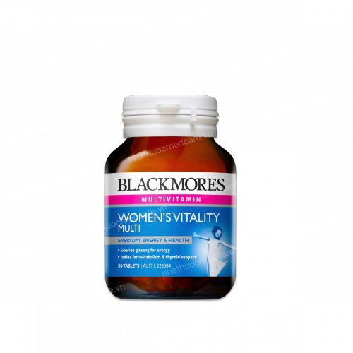 Blackmores Women's Vitality Multi - Bổ sung vitamin, khoáng chất thiết yếu cho phụ nữ