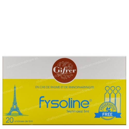 Fysoline Septinasal - Nước muối kháng khuẩn Pháp