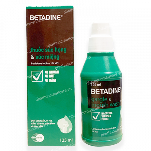 Betadine - Thuốc súc họng & súc miệng