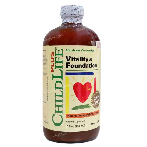 ChildLife Plus - Vitality & Foundation - Bổ sung vitamin, khoáng chất tổng hợp (474ml)