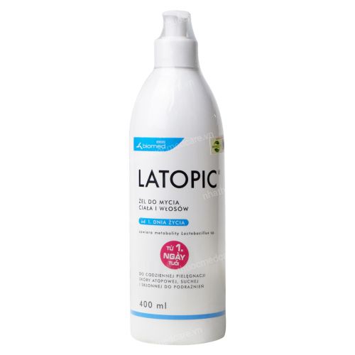 Latopic Body & Hair Wash Gel - Gel tắm gội dành cho da dị ứng/ kích ứng