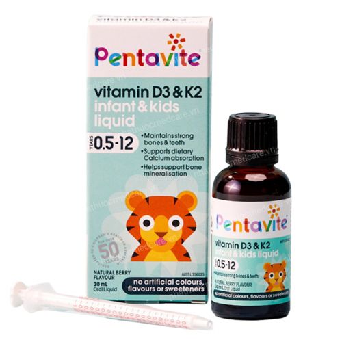 Pentavite Vitamin D3 & K2 Infant & Kids Liquid 30ml